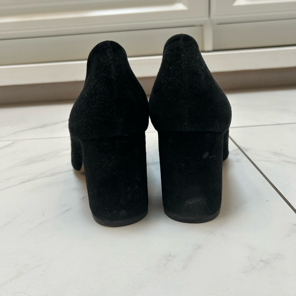 1. State Black Suede Pointed Toe Pumps - Picture 3 of 4